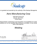 Nadcap Certificate WLD